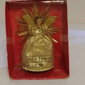 New Golden Treasure 8" high porcelain tree topper